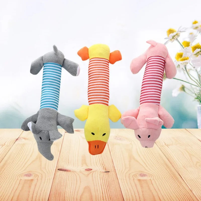 Barksy ChewPal™ – Brinquedo de Pelúcia Mastigável com Apito 