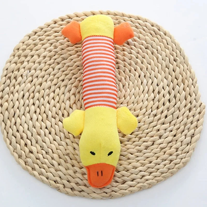 Barksy ChewPal™ – Brinquedo de Pelúcia Mastigável com Apito 